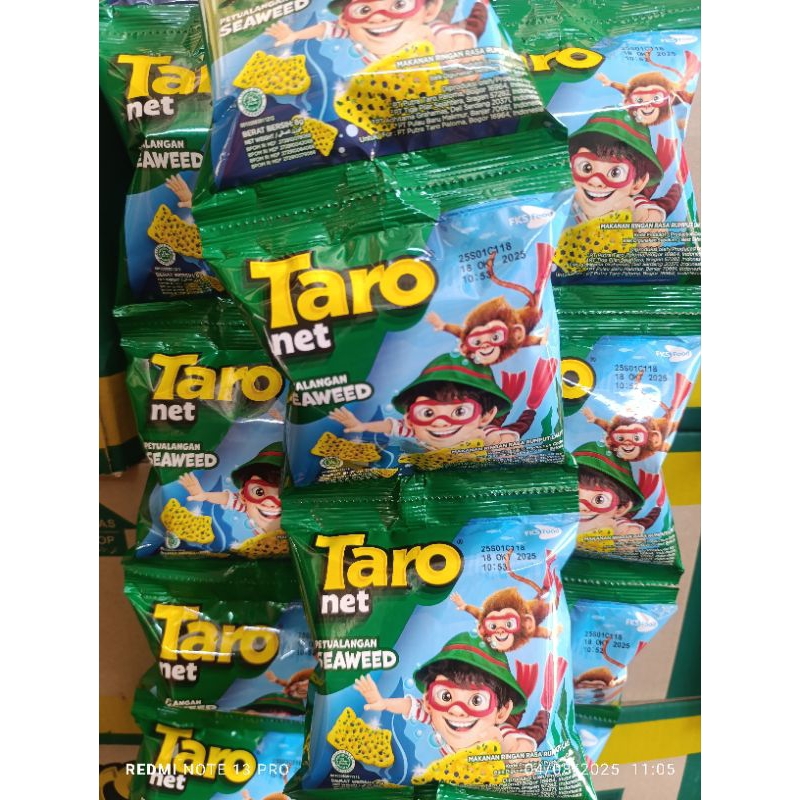 

snack taro kemasan kecil