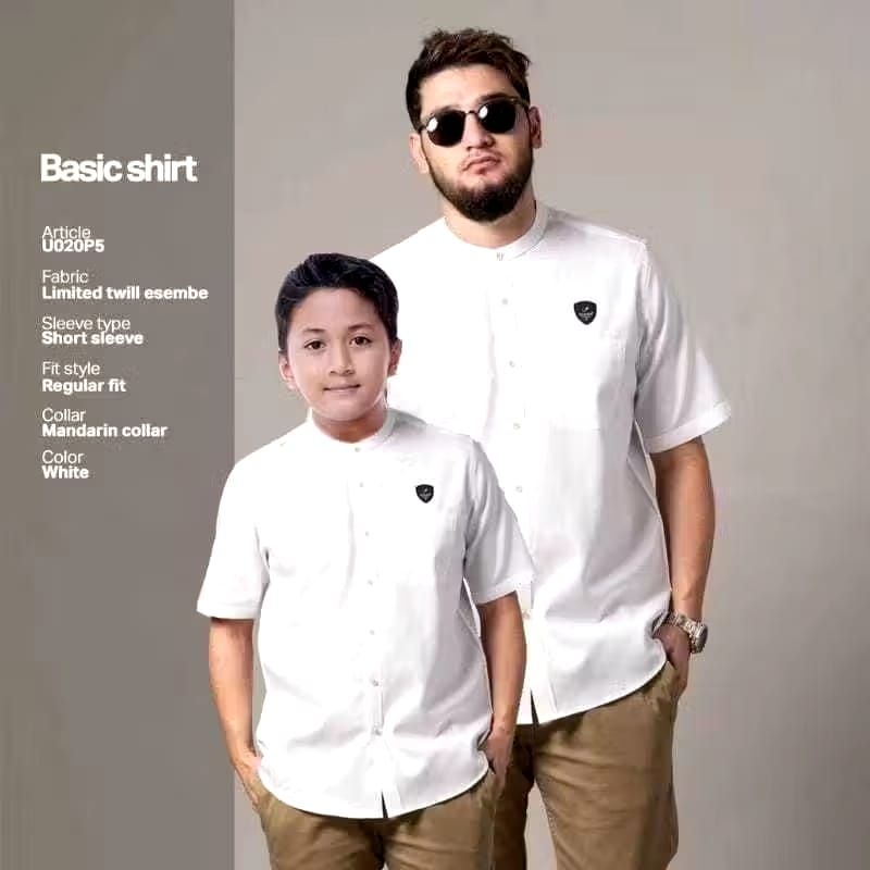 Baju Koko premium distro excellent quality Baju Koko Couple ayah&anak lengan pendek lengan pendek Ba