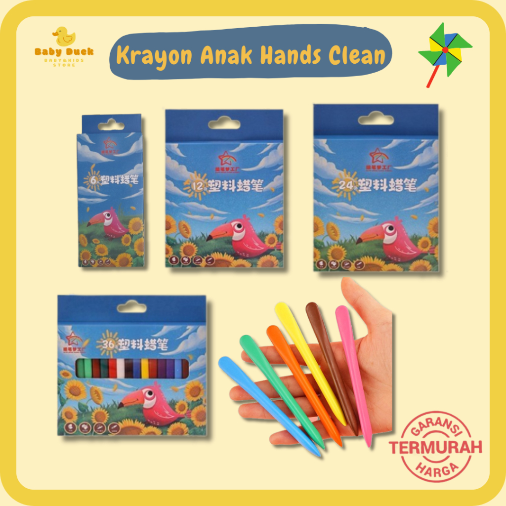 

Crayon Anak Hands Clean Krayon Anak Krayon Anti Kotor Crayon Anak Krayon Anak non Toxic Krayon Anak Warna