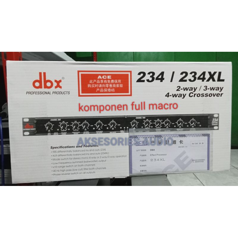 crossover dbx 234XL macro crossover dbx 234
