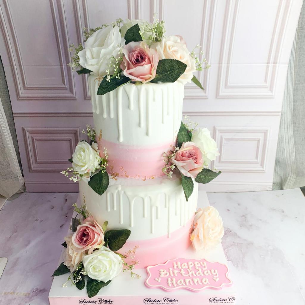 

Kue Ulang Tahun/Birthday Cake/Kue Birthday Tema Flower/Kue Tingkat Flower/Kue Birthday Jakarta