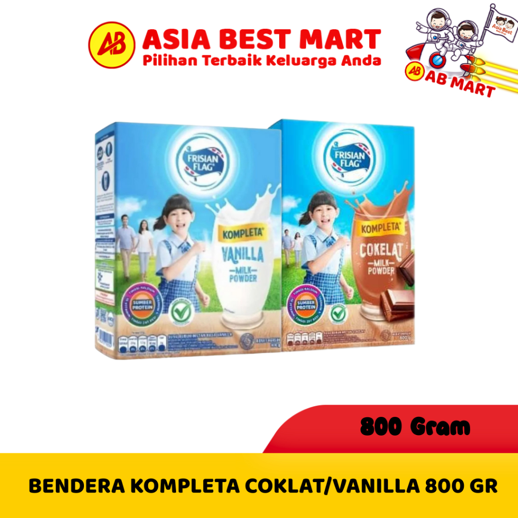 

Frisian Flag / Bendera 800 gr Kompleta Instant Cokelat Vanila Susu Bubuk
