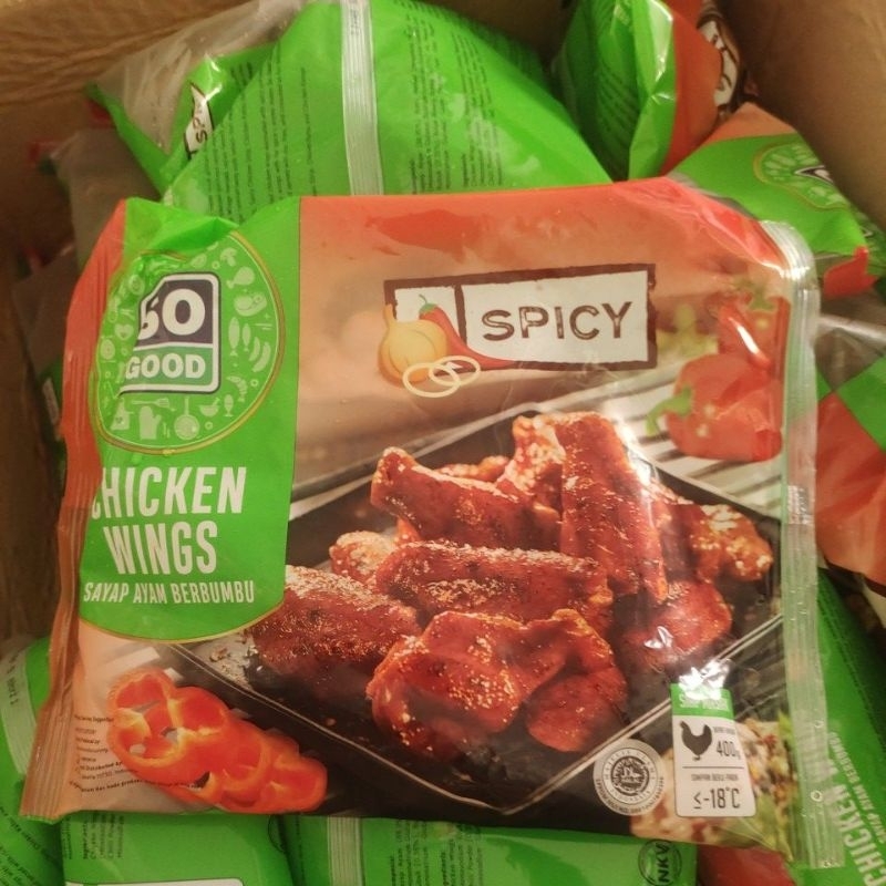 

sogood spicy wing 400gr frozen food