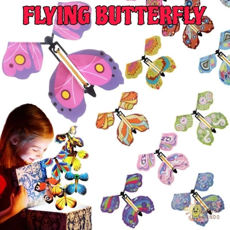 Surprice Flying Magic Butterfly Kejutan Mainan Terbang Magic Butterfly Gift Surprise Flying