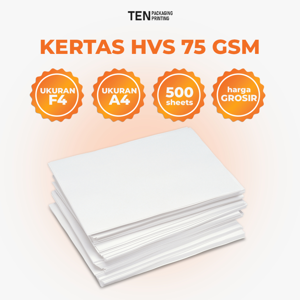 

[GROSIR] Kertas HVS A4 F4 75gsm (Harga per Rim, Isi 500 lembar)