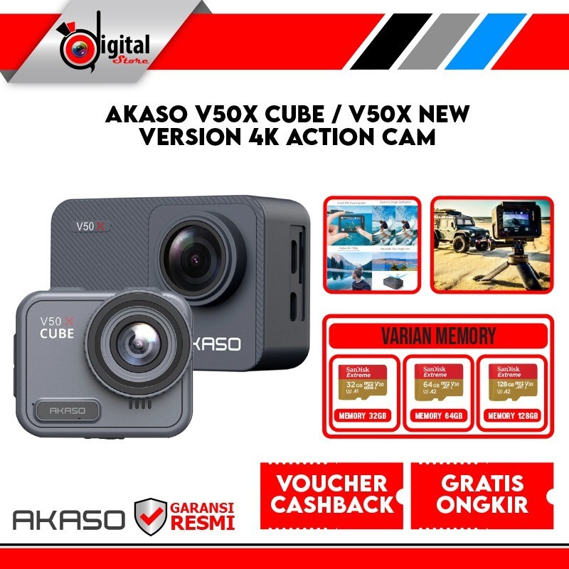 Akaso V50X CUBE / V50X New Version 4K Action Cam Akaso V50 X Action Camera