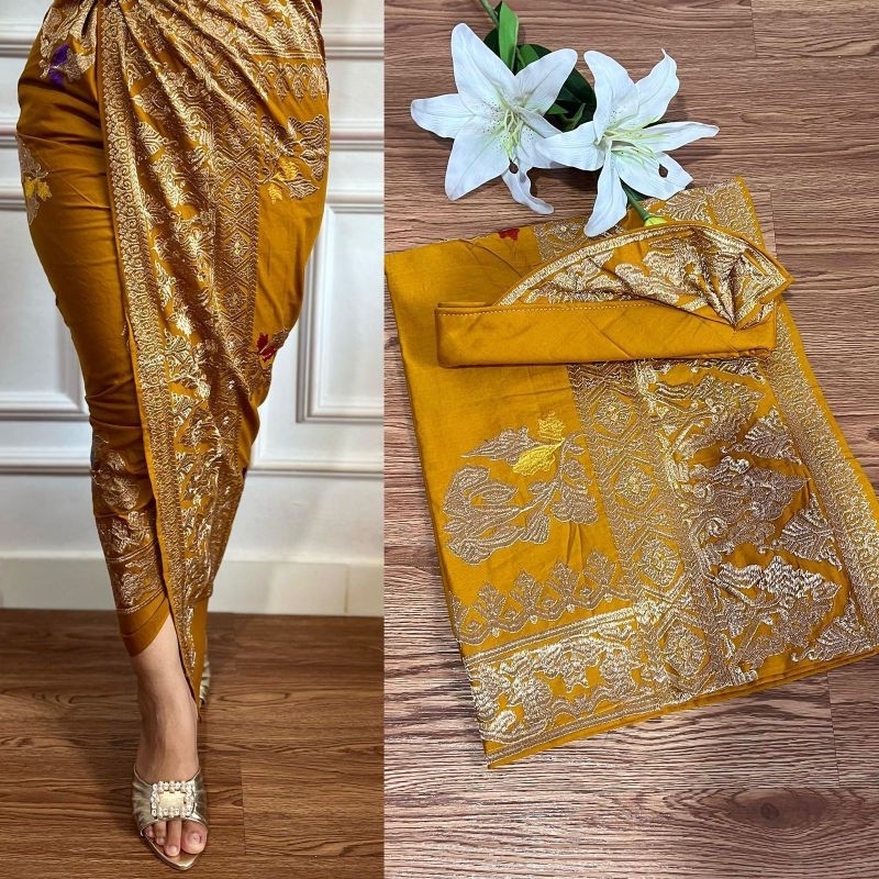 set couple bordir Songket Bali // kamen saput udeng