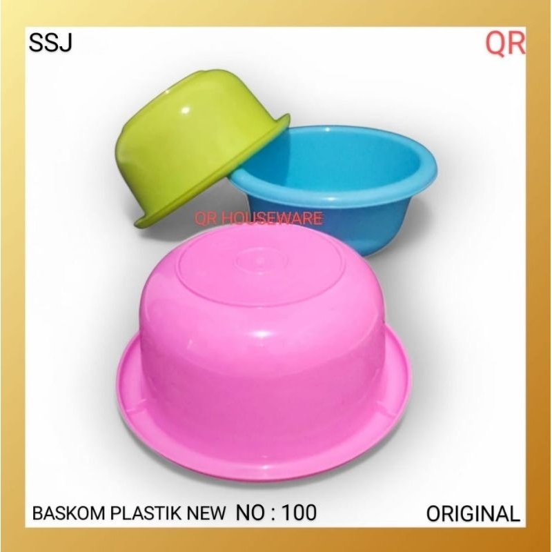 Set 3 Baskom SSJ 19cm Plastik DX / Baskom Sayur Food Grade Serbaguna