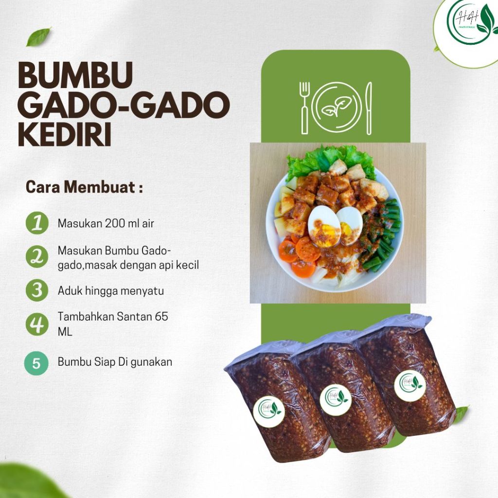 

Bumbu Gado Gado Khas Kediri 250 gram