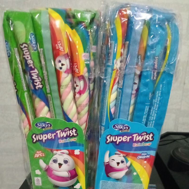 

Super twistSilky isi20pcs rasa apel dan original stoberi