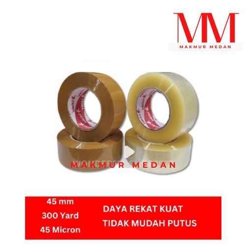 

LAKBAN BENING / COKLAT JUMBO 2 INCH 45 MM x 300 YARD