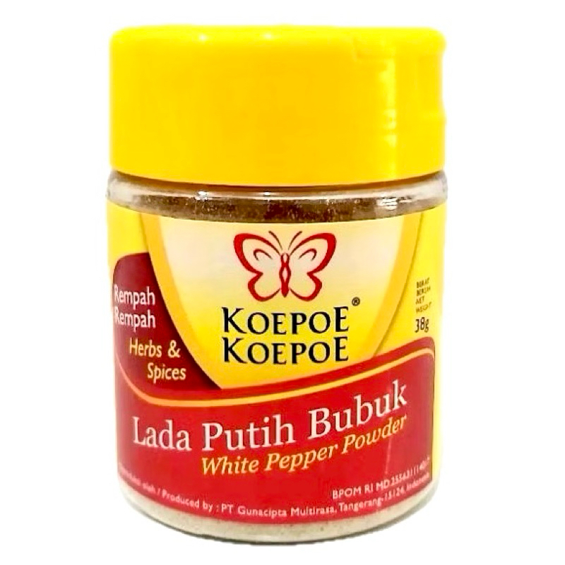 

Koepoe Koepoe Lada Putih Bubuk 38g