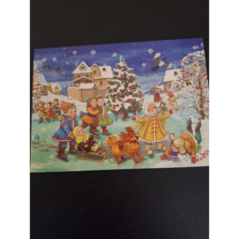 

kartu pos ilustrasi natal/Christmas postcard