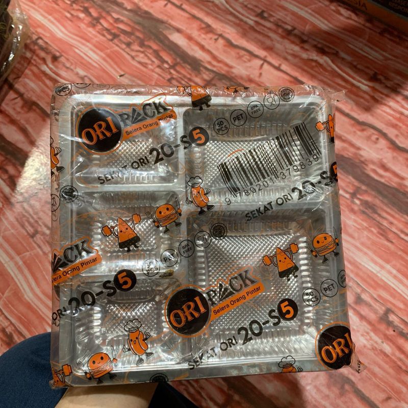 Mika Tray Sekat 5 box nasi