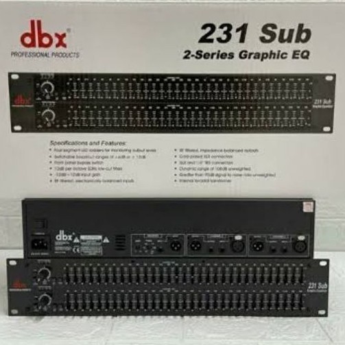 Equalizer DBX 231 SUBWOFER / 231SUB / 231 SUB
