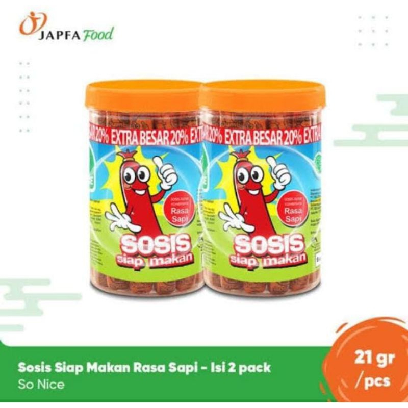 

So Nice Sosis siap makan Rasa Sapi 24 pc