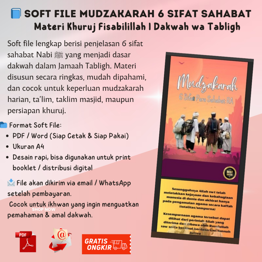 MUDZAKARAH 6 SIFAT SAHABAT KHURUJ FISABILILLAH (PDF SOFTCOPY)
