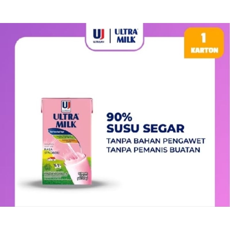 

SUSU ULTRA MILK STRAWBERRY 125 ml
