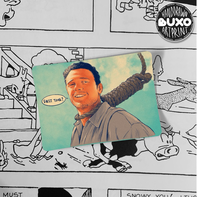 

buxo - THE BALLAD OF BUSTER SCRUGGS - MEME JAMES FRANCO vinyl sticker / sticker film movie series lucu stiker laptop tumbler