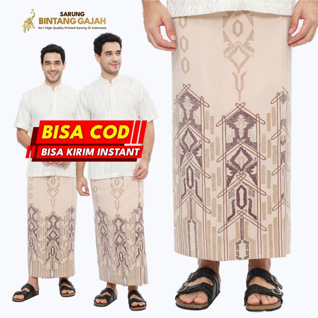 Sarung Bintang Gajah Onta Legenda WS 7240 REKHA Motif Garis Ornamen Modern