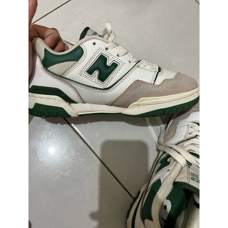 Preloved New Balance 550 White Green