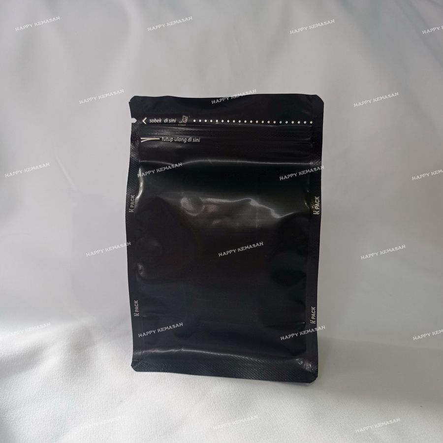 Kpack Kemasan Flat Bottom METALIZE dengan klip Zipper ATAS