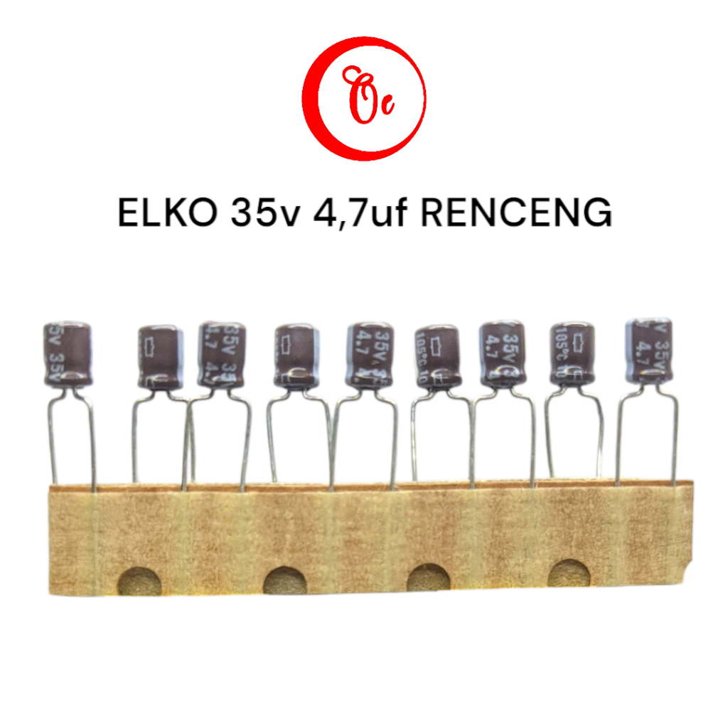 ELKO 35v 4,7uf / 4,7uf 35v RENTENG ORIGINAL 10pcs