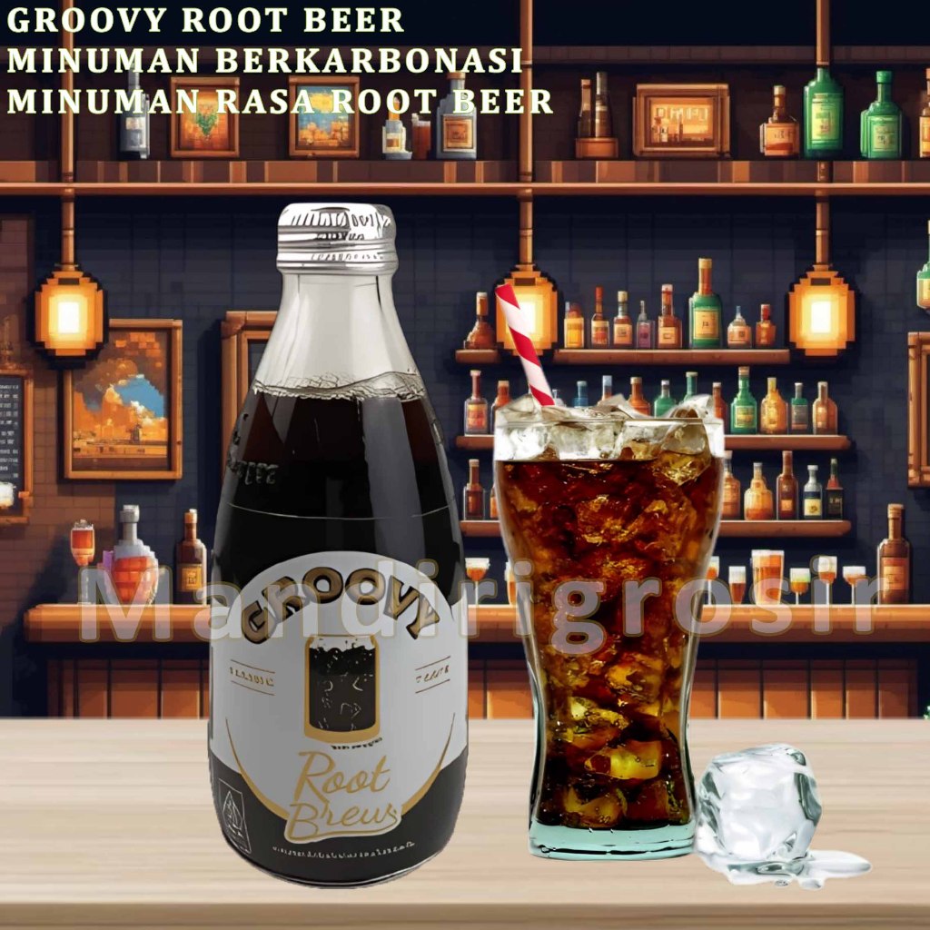 

Minuman Berkarbonasi * Groovy Root Beer * Minuman Rasa Root Beer * 250ml
