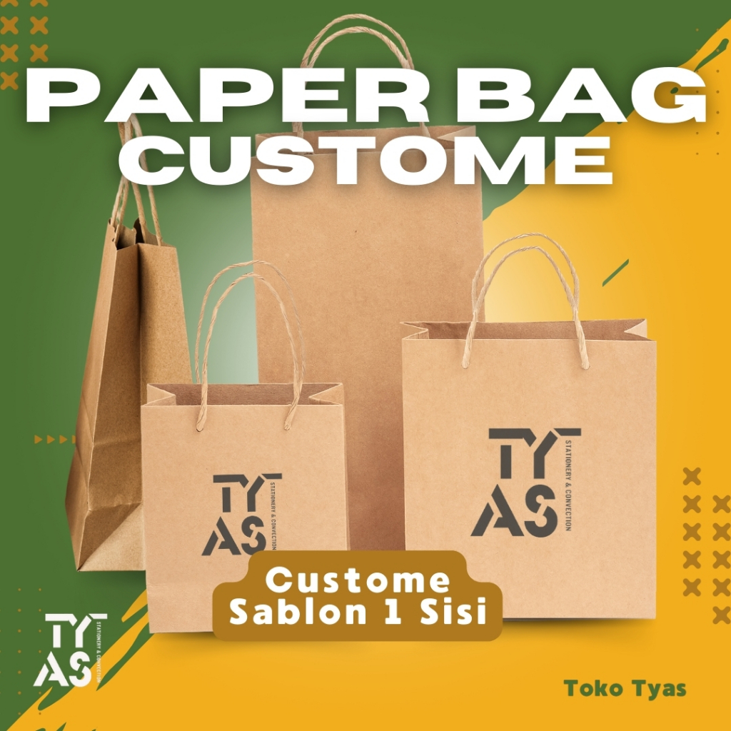 

PAPER BAG SABLON 1 SISI MERCHENDISE CUSTOME LOGO