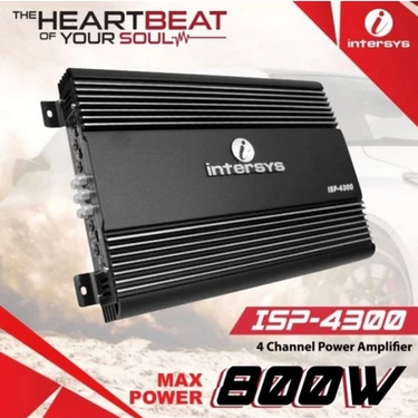 Power Amplifier 4 Channel Intersys ISP 4300.24 power 24 volt