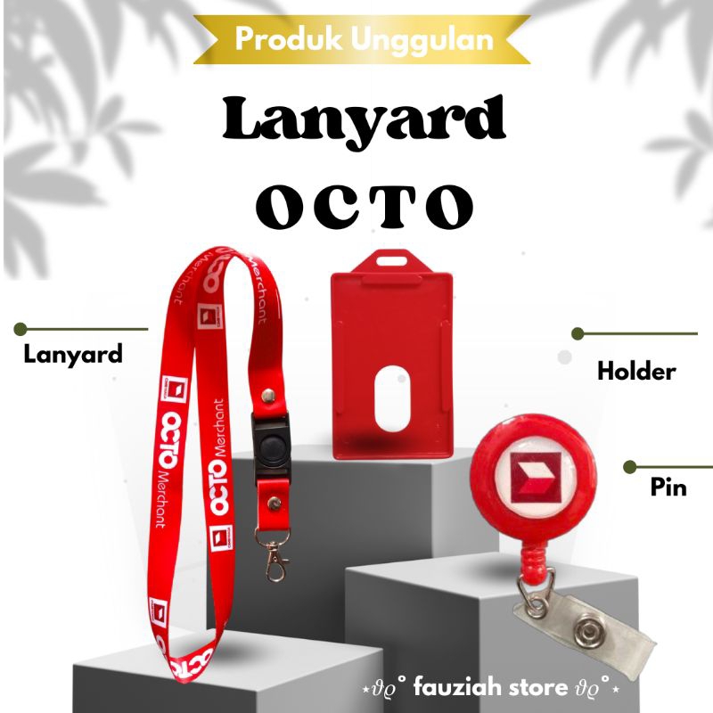 

READY! TALI ID CARD OCTO MERCHANT / LANYARD OCTO MERCANT Termurah!!!