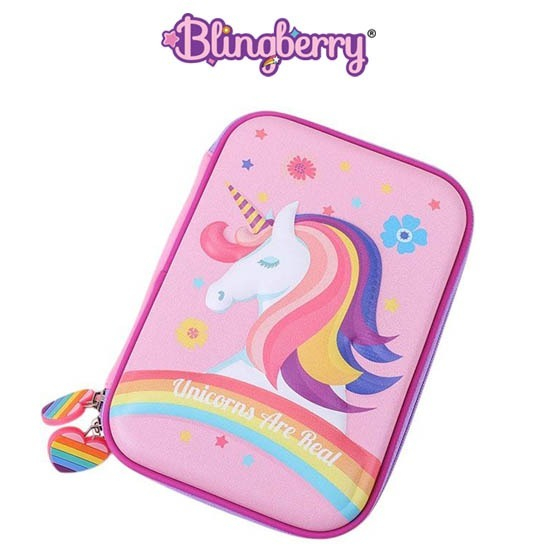 

BLINGBERRY Kotak Pensil Unicorn 3D Rainbow Are Real Dosgrip Anak Unicorn Kado Ultah Anak Unicorn