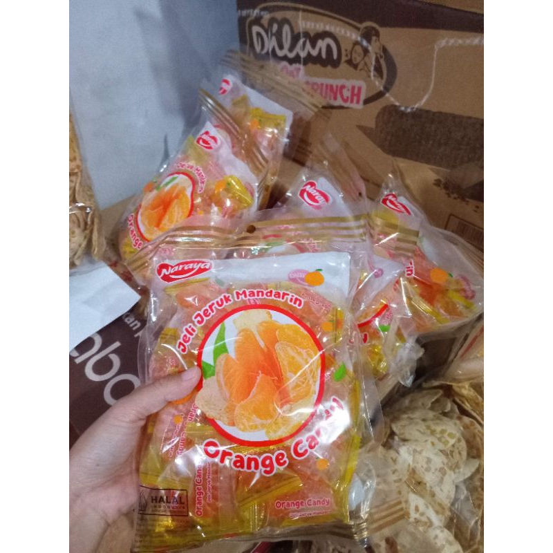 

PERMEN JELLY JERUK ORANGE CANDY NARAYA