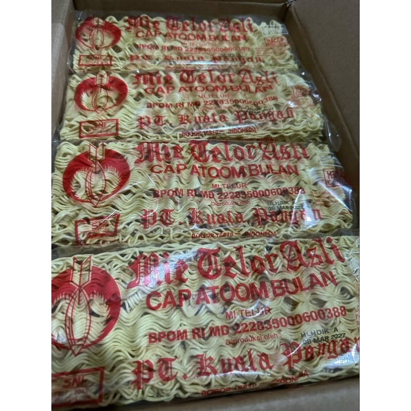 

mie telor cap atom bulan 1 pack 200gram