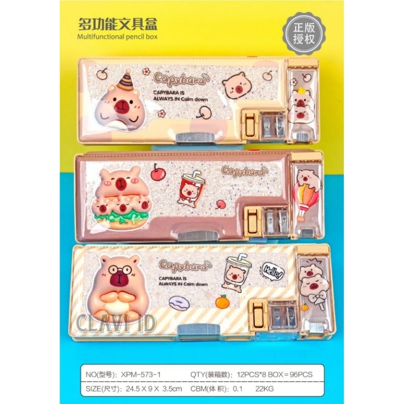 

Tempat Pensil Anak 3D Timbul Magnetic Multifungsi Alat Tulis Sekolah/Kotak Pensil Pencil Case