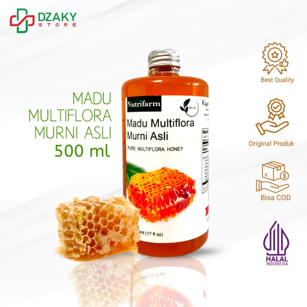

COD Madu Multifora 500ml (700g) Murni Asli 100% Tanpa Campuran