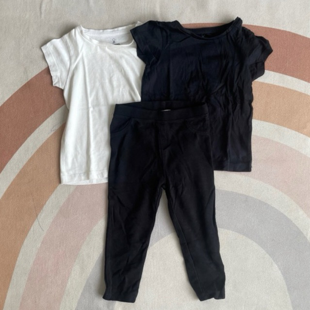 TAKE ALL Preloved - Mothercare Mango Baby Kaos Tshirt Legging Anak 3pcs