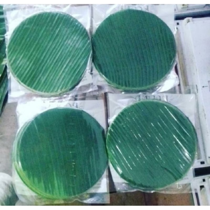 

daun pisan fresh segar bulat /Utar sejuta manfaat diameter 20cm Bungku makanan/alas makanan TERMURAH