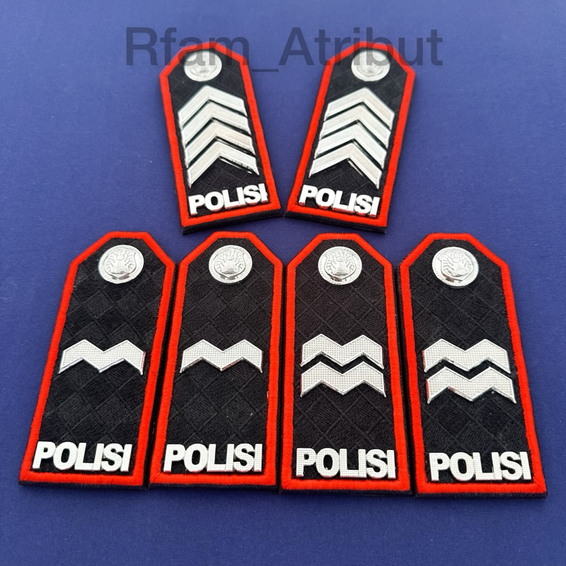 PANGKAT PDU BRIPKA / AIPDA / AIPTU MERAH POLRI PREMIUM