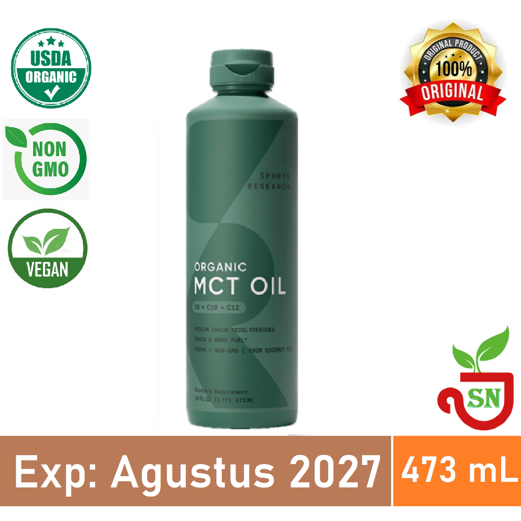 Sports Research, MCT Oil, Unflavored, 16 fl oz (473 ml)