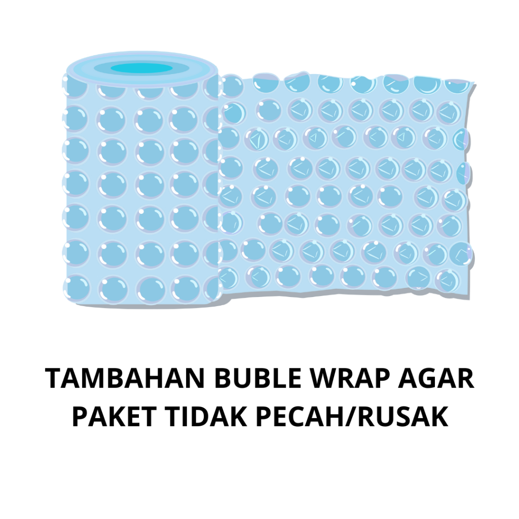 

BUBLE WRAP TAMBAHAN PAKET AGAR TIDAK PECAH/RUSAK