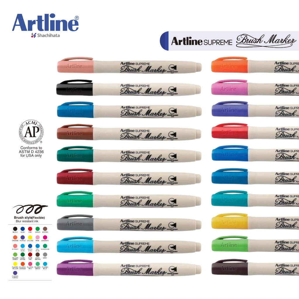 

Brush Marker Artline Supreme EPF-F / Spidol Supreme Artline EPF-F