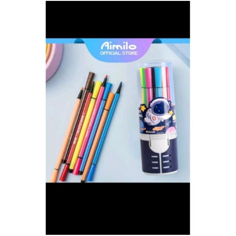 

(01) 1 SET SPIDOL WARNA WARNI / SPIDOL HEXAGONAL / WATERCOLOR MARKER PEN