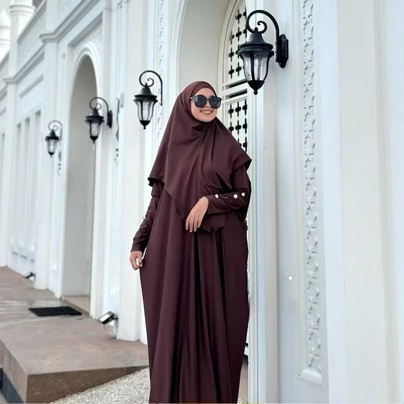 KEIYRA ABAYA JERSEY SET HIJAB MATERIAL JERSEY ABAYA SET BASIC, GAMIS PLAIN UMRAH DAILY JERSEY KOREA 