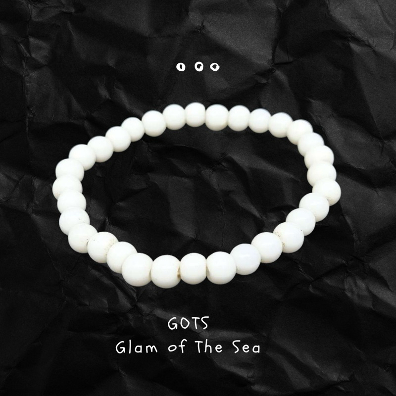 GOTS - Gelang Mutiara Batu Alam Giok Putih Pria Wanita