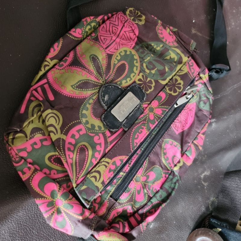 tas motif bunga cantik