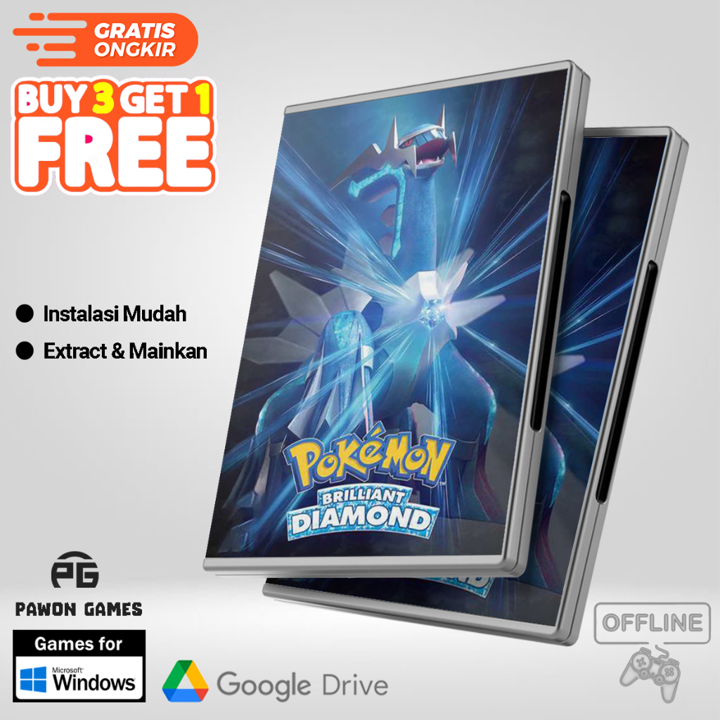 Pokemon Brilliant Diamond - Game Adventure Komputer PC Offline Download Pikachu Games