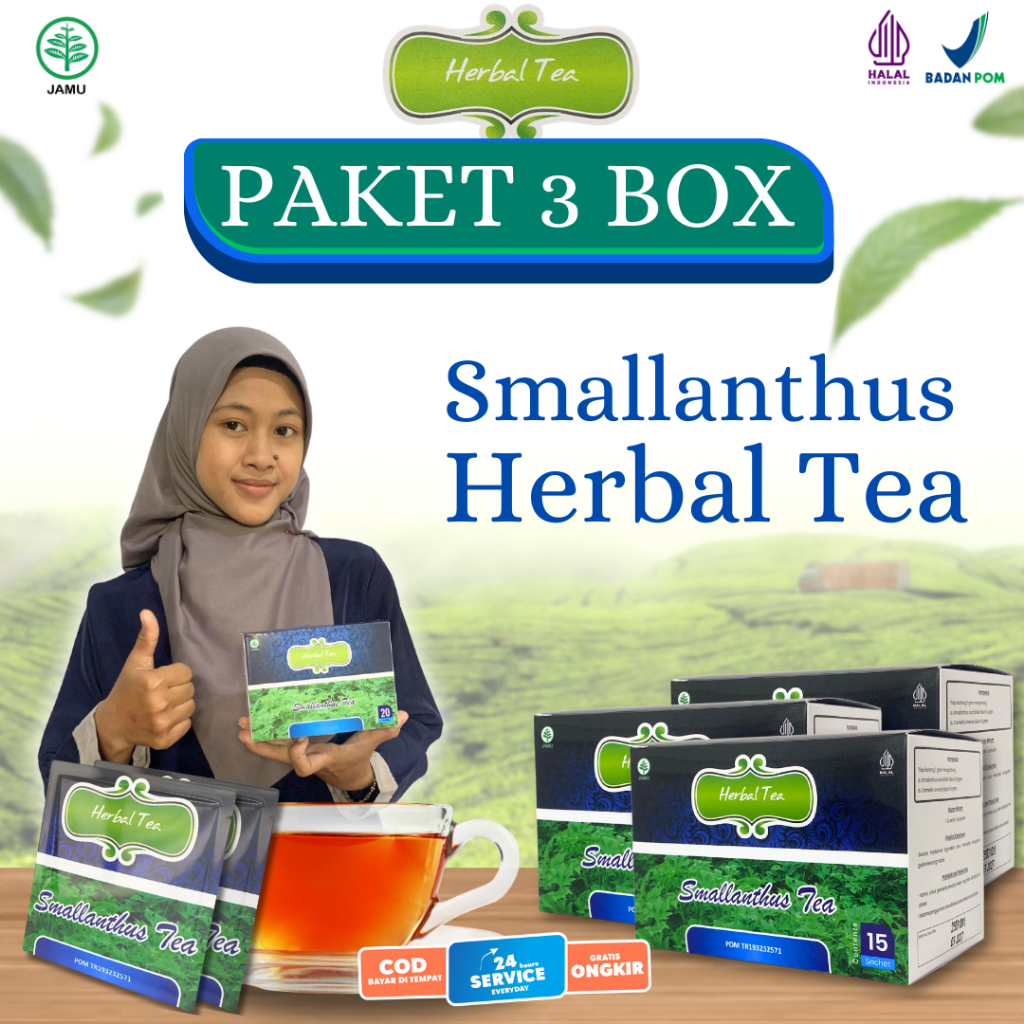 

3 BOX Teh Daun Insulin Penurun Gula Darah Ampuh Atasi Diabetes Dan Kencing Manis 100% Original