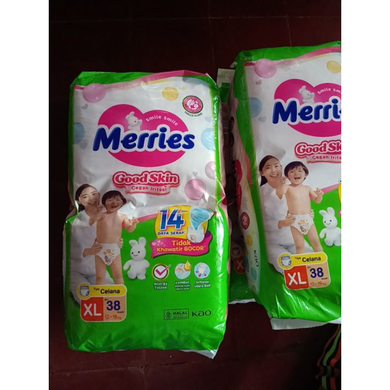popok Merries XL38 / pampers merries xl38 termurah