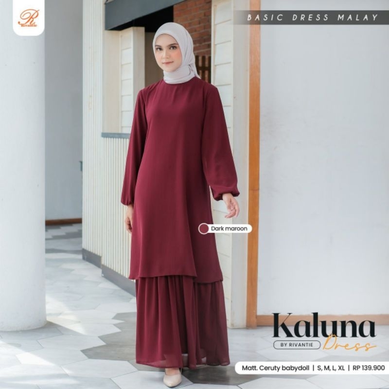 Gamis Kaluna Dress by Rivantie hijab Promo